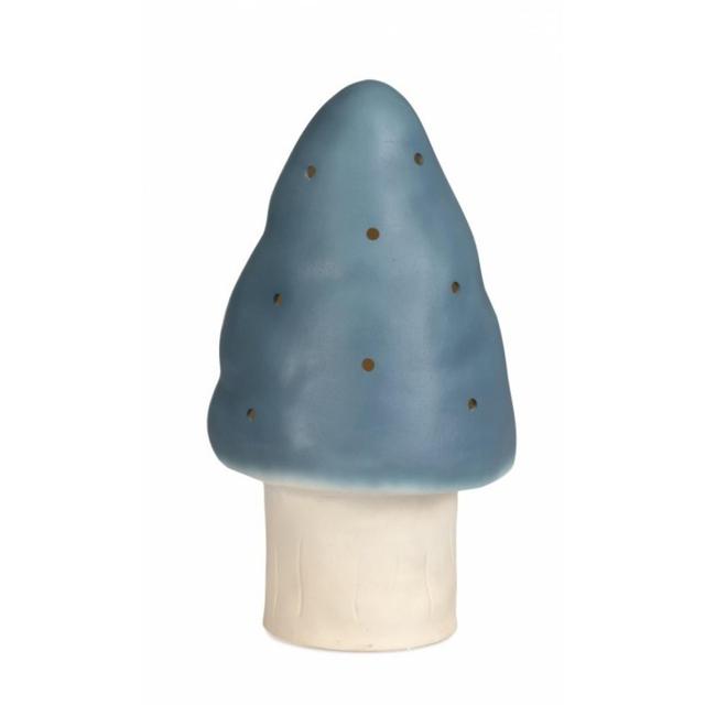 Lampe champignon coloris jean - petit modele