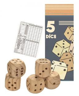 Jeu de dés géants en bois