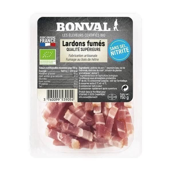 Lardons fumés sans sel nitrité 150g