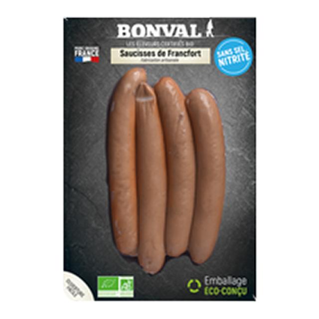 Saucisses de Francfort sans sel nitrité 4x200g