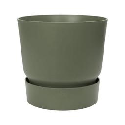 Pot de fleurs rond 30 - Extérieur Ø 29,5 x 27,8 cm - Vert