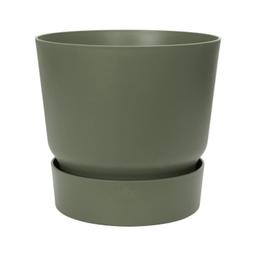 Pot de fleurs rond 25 - Extérieur Ø 24,5 x 23,3 cm - Vert