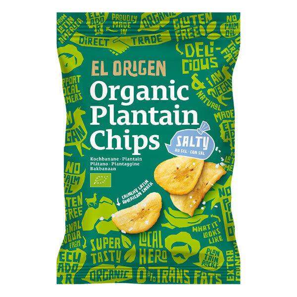 Chips banane plantain au sel 80g