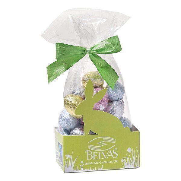 Barquette lapin d'œufs de Pâques 150g