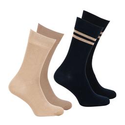 Lot de 2 paires de mi-chaussettes homme Coton Peigné