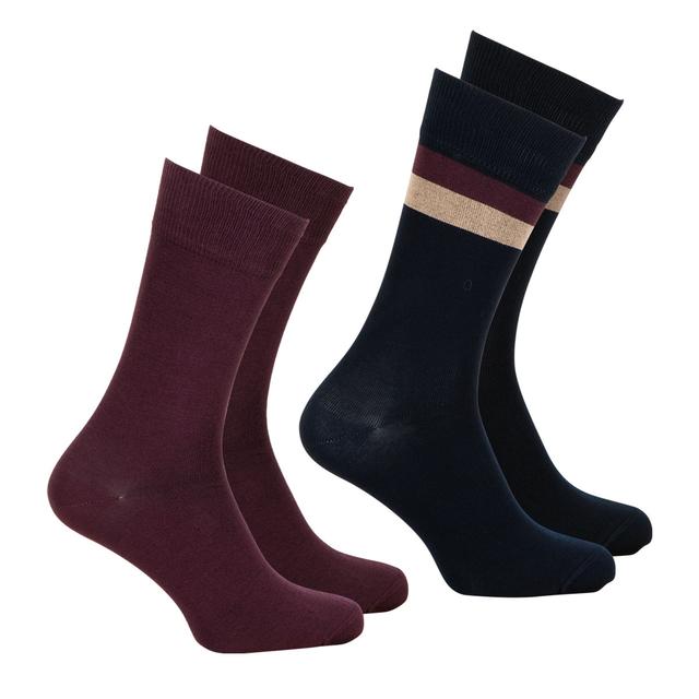 Lot de 2 paires de mi-chaussettes homme Coton Peigné