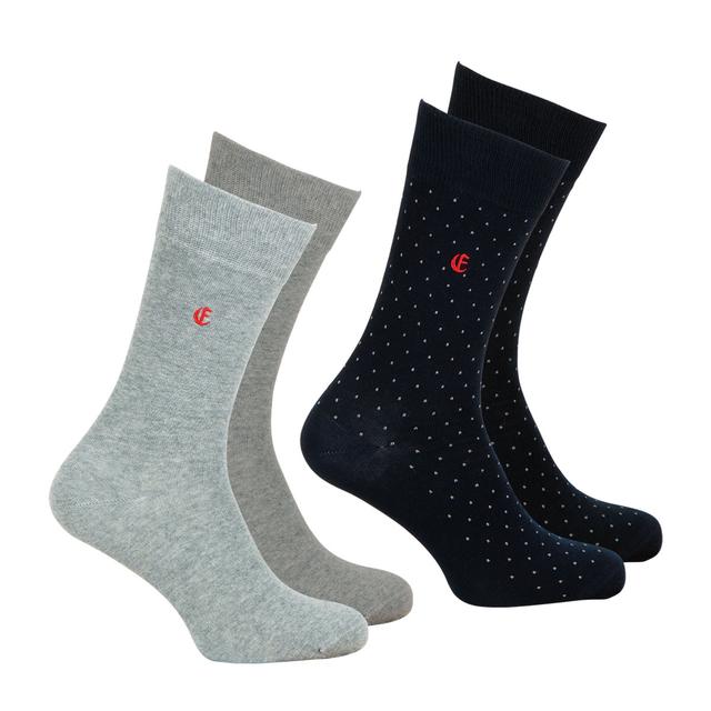 Lot de 2 paires de mi-chaussettes Coton Peigné