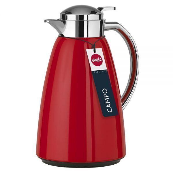 Pichet isotherme 1 litre rouge Campo Emsa