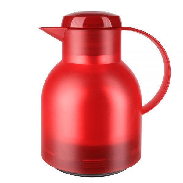 Pichet isotherme 1 litre rouge translucide Samba Wave Emsaa