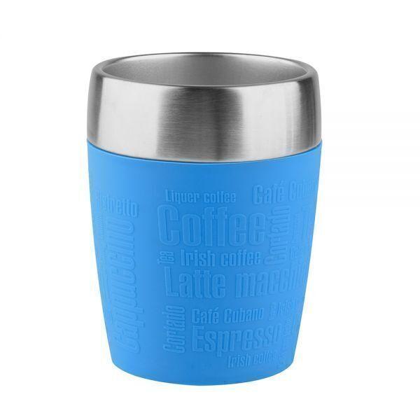 Tasse isotherme manchette bleue 0,2 l Travel Cup Emsa