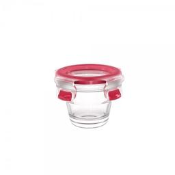 Petite boîte alimentaire ronde en verre 10 ml Clip & Close Emsa