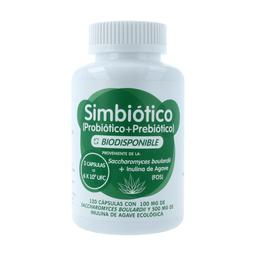 Symbiotique de Saccharomyces bulardii + inuline 120 capsules