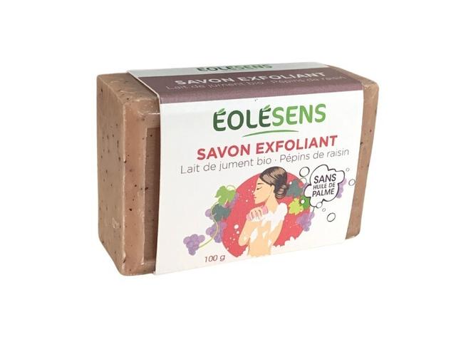 Savon bio au lait de jument et pépins de raisin (exfoliant)