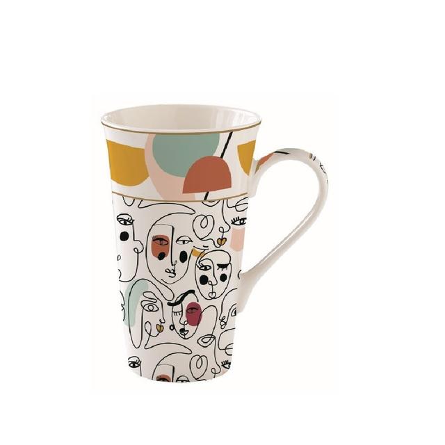 Coffret mug en porcelaine Modernisme 60cl