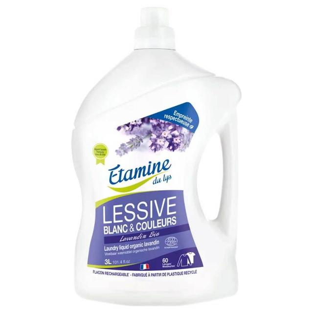 Lessive liquide blanc et couleurs au lavandin 3L