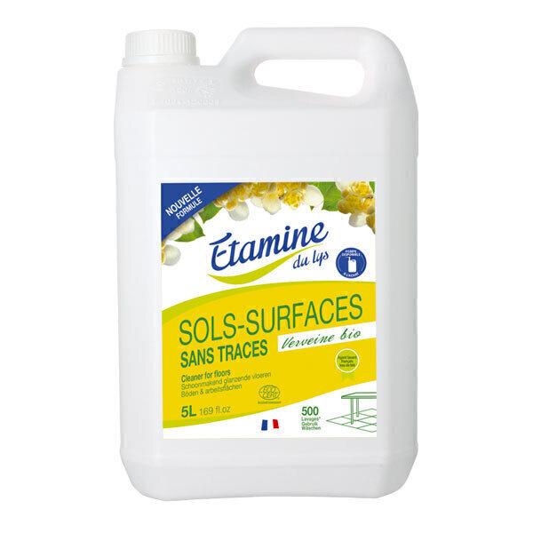 Nettoyant sols et surfaces sans trace Verveine 5L