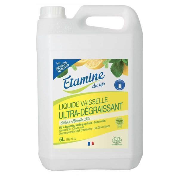 Liquide vaisselle ultra dégraissant citron menthe 5L