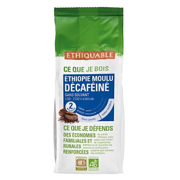 Café moulu décaféiné Ethiopie Bio 250g