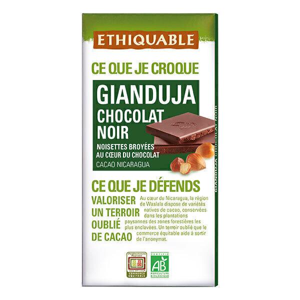 Chocolat noir gianduja Nicaragua Bio 100g