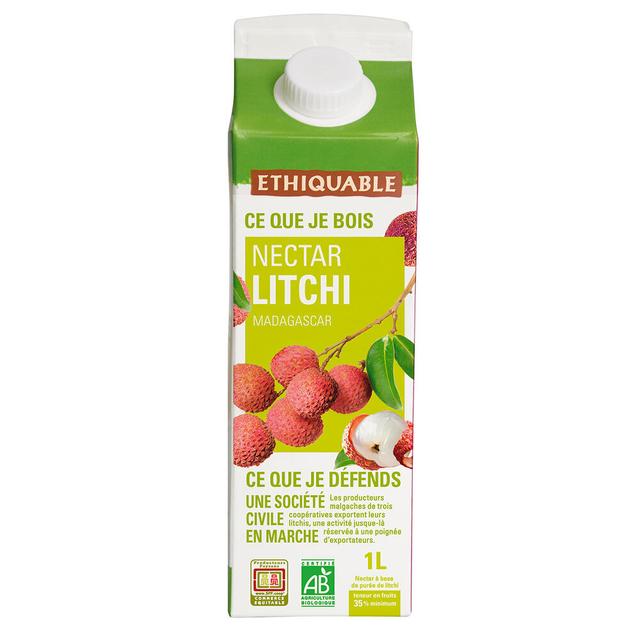 Nectar litchi Madagascar bio 1L