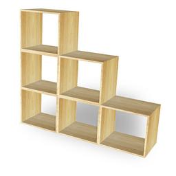 Ensemble de 6 cubes empilables en bois Kubus