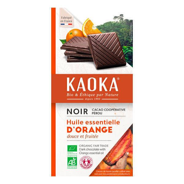 Tablette chocolat noir orange 100g