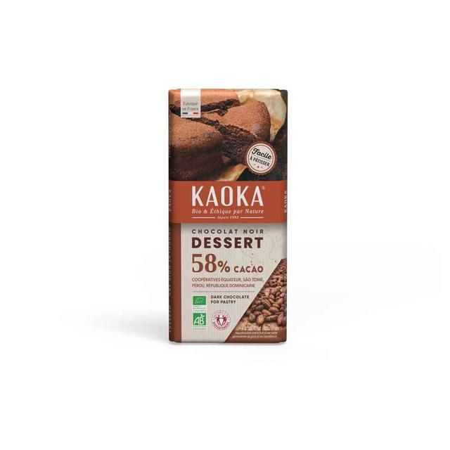 Tablette chocolat noir Dessert 58% 200g