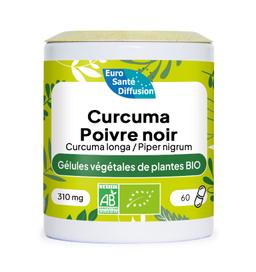 Curcuma et poivre noir Gélules Bio - 60 gélules