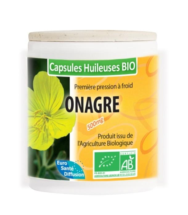 Capsules Huileuses d'Onagre Bio - 1000 capsules