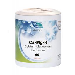 Ca-Mg-K (Calcium, Magnésium, Potassium) - 60 gélules