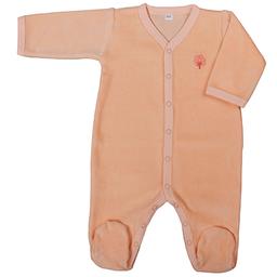 Pyjama velours 12 mois Coton bio Pêche