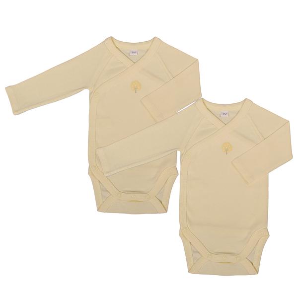 Lot de 2 Bodys Manches Longues 6 mois Jaune