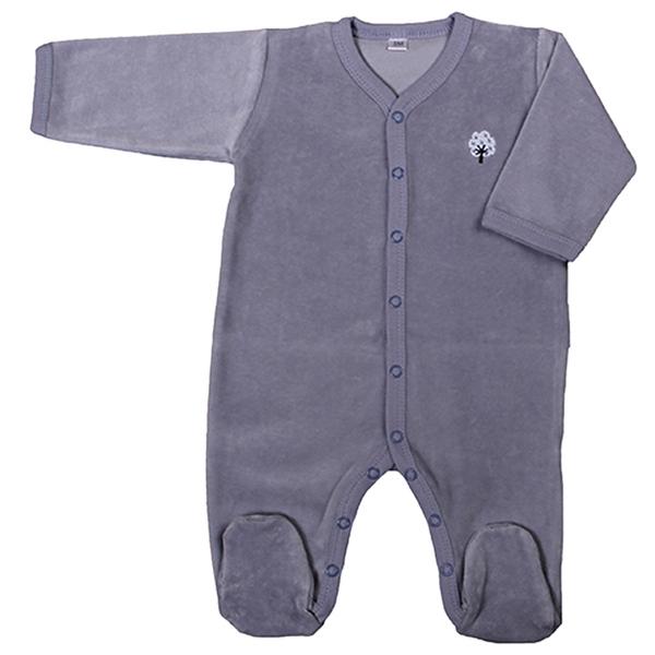 Pyjama velours 1 mois  Coton bio Océan