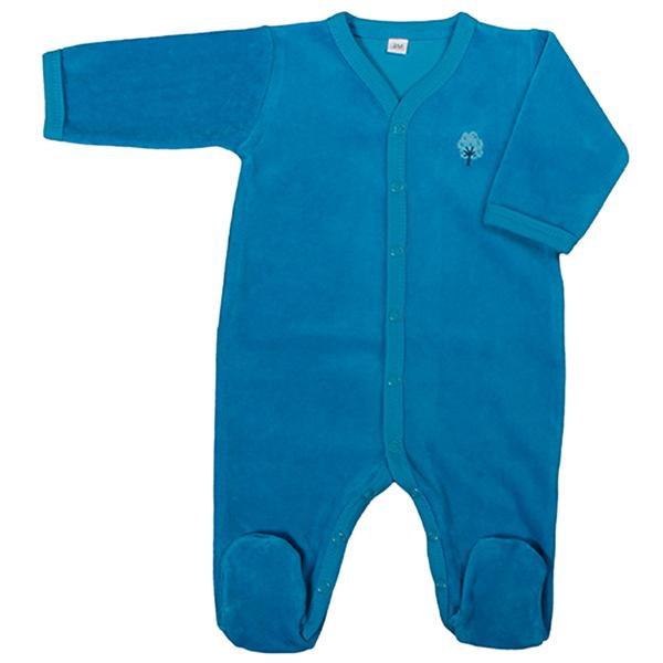 Pyjama velours 3 mois Coton bio Lagon