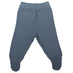 Pantalon tricot 1 mois coton bio Bleu