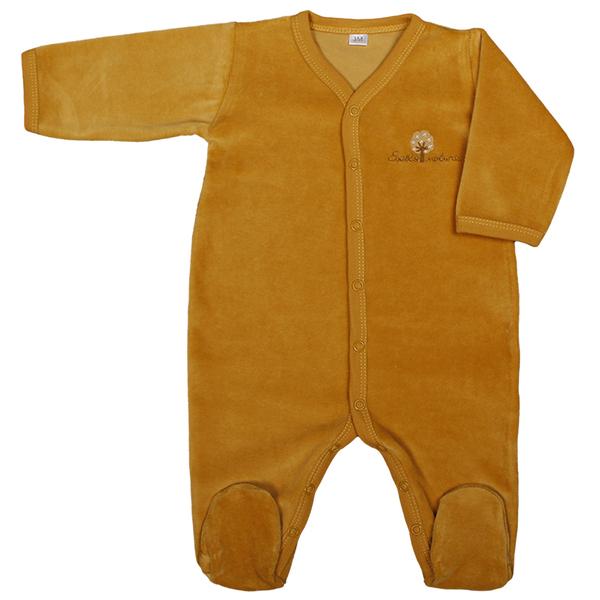 Pyjama velours 6 mois Coton bio Ambre