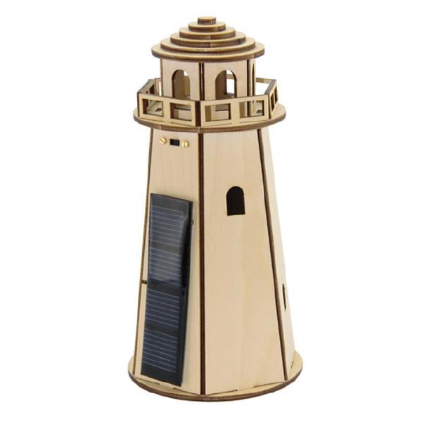 Kit phare solaire en bois