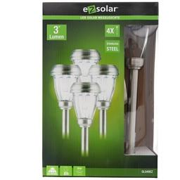 Ensemble de 4 lumières de chemin solaire à LED jusqu'à 3 lumens,