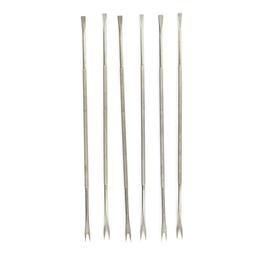 Lot de 6 fourchettes à crustacé en acier inoxydable 18,5 cm