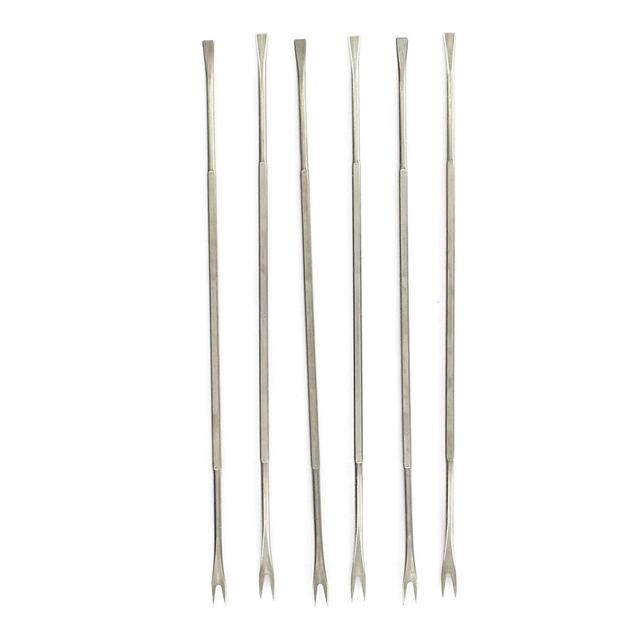 Lot de 6 fourchettes à crustacé en acier inoxydable 18,5 cm