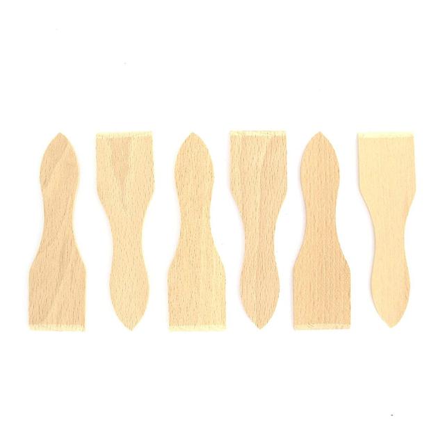 Lot de 6 spatules à raclette en bois 13 cm Fackelmann Wood