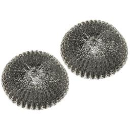 Lot de 2 recharges d'éponges inox pour brosse nettoyante