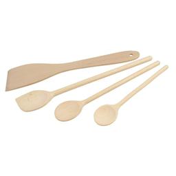 Set de 4 ustensiles de cuisine en bois FSC Fackelmann Eco