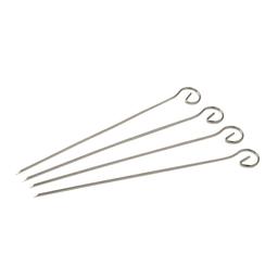 Lot de 4 brochettes en inox 21 cm Fackelmann BBQ Edition