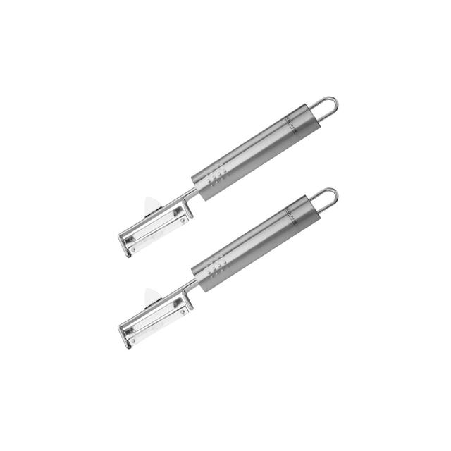 Lot de 2 éplucheur à légumes inox 19 cm Fackelmann Ovale