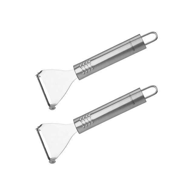 Lot de 2 rasoirs à légumes inox 18 cm Fackelmann Ovale