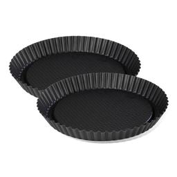 Lot de 2 plats à tartes renversées 30 cm Zenker Black Metallic