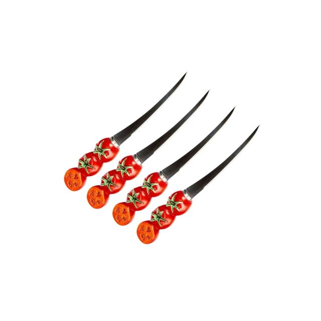 Lot de 4 couteaux à tomates lame crantée 11 cm Fackelmann