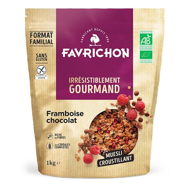 Muesli croustillant framboise chocolat sans gluten 1kg