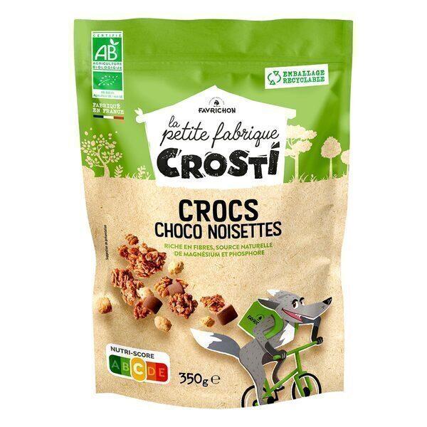 Céréales Crocs chocolat noisettes 350g